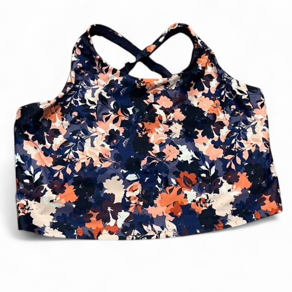 Old Navy Active Powersoft Sports Top in Navy with Built in Braw Size 2X